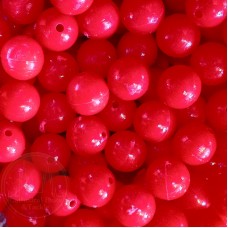 8mm Red Coloured Plastic Beads Qty 100 per pack
